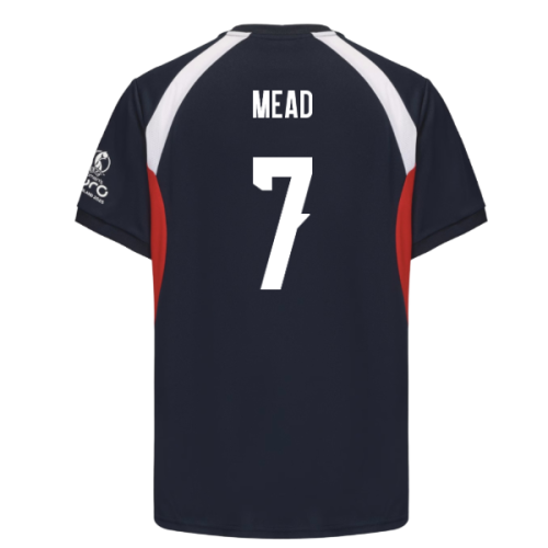 2025 England WEC Poly T-shirt (Navy) - Mens (MEAD 7)