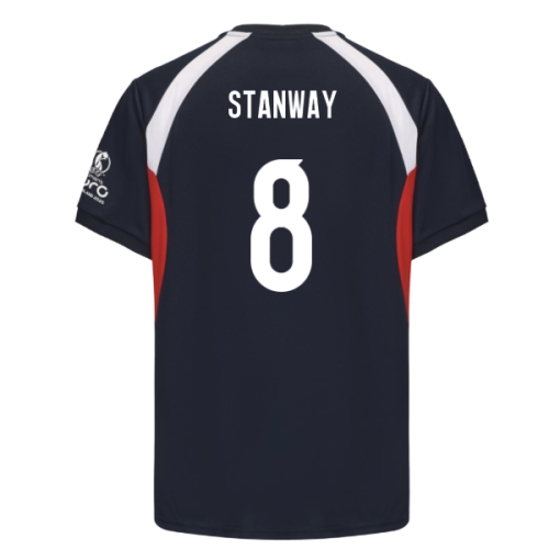 2025 England WEC Poly T-shirt (Navy) - Mens (STANWAY 8)