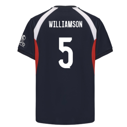 2025 England WEC Poly T-shirt (Navy) - Mens (WILLIAMSON 5)