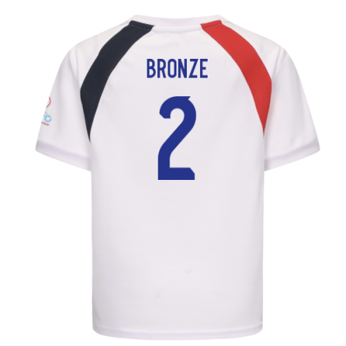 2025 England WEC Poly T-Shirt (White) - Kids (BRONZE 2)