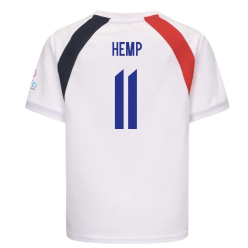 2025 England WEC Poly T-Shirt (White) - Kids (HEMP 11)