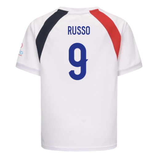 2025 England WEC Poly T-Shirt (White) - Kids (RUSSO 9)