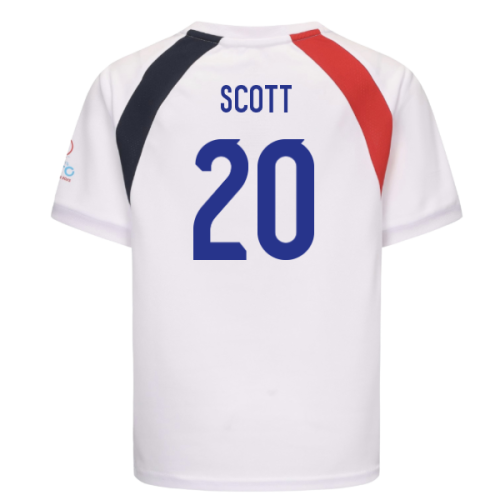 2025 England WEC Poly T-Shirt (White) - Kids (SCOTT 20)