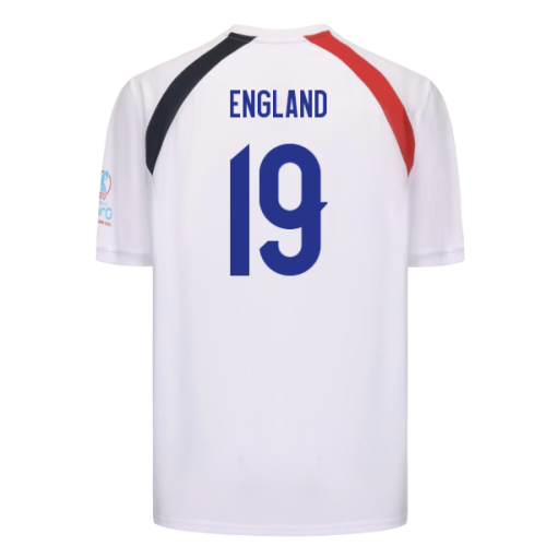 2025 England WEC Poly T-Shirt (White) - Mens (ENGLAND 19)