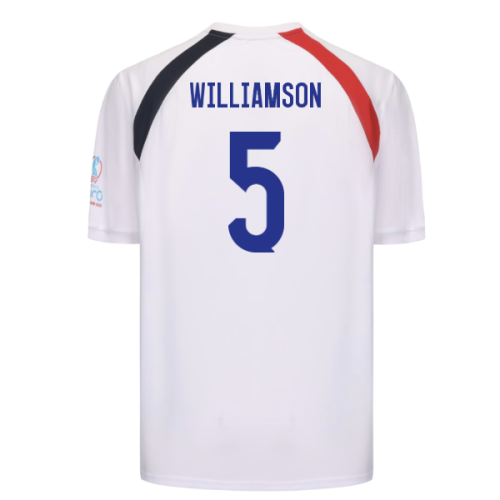 2025 England WEC Poly T-Shirt (White) - Mens (WILLIAMSON 5)