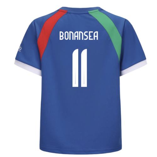 2025 Italy WEC Poly T-shirt (Blue) - Kids (Bonansea 11)