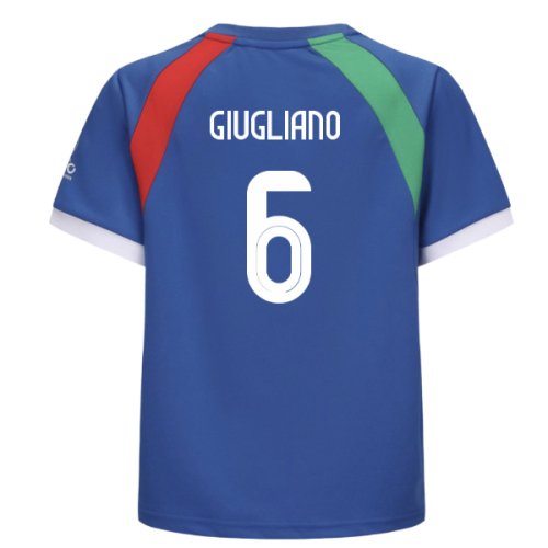 2025 Italy WEC Poly T-shirt (Blue) - Kids (Giugliano 6)