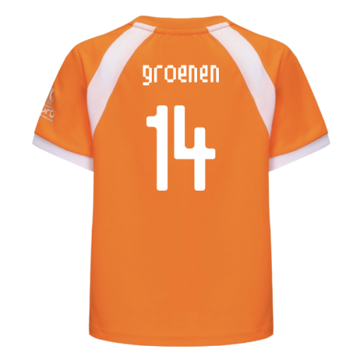 2025 Netherlands WEC Poly T-shirt (Orange) - Kids (Groenen 14)
