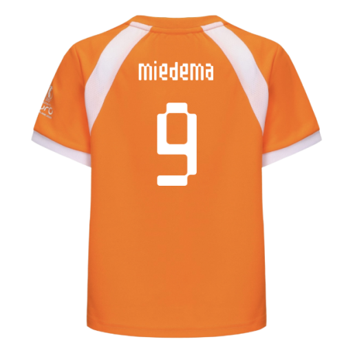 2025 Netherlands WEC Poly T-shirt (Orange) - Kids (Miedema 9)