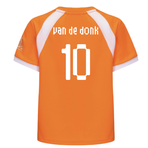 2025 Netherlands WEC Poly T-shirt (Orange) - Kids (Van De Donk 10)