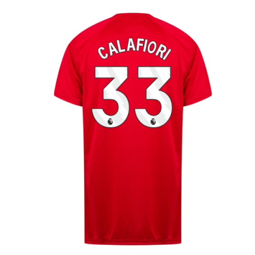 Arsenal Poly T-Shirt (Red) (Calafiori 33)