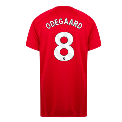 Arsenal Poly T-Shirt (Red) (Odegaard 8)