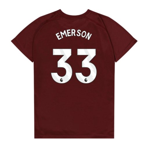 West Ham United Poly T-Shirt (Claret/Blue) - Kids (Emerson 33)