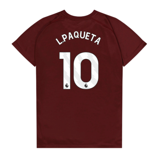 West Ham United Poly T-Shirt (Claret/Blue) - Kids (L.Paqueta 10)