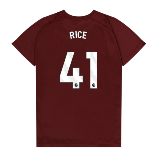 West Ham United Poly T-Shirt (Claret/Blue) - Kids (Rice 41)