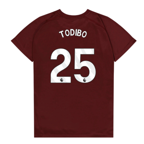 West Ham United Poly T-Shirt (Claret/Blue) - Kids (Todibo 25)