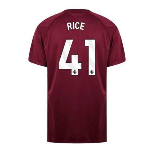 West Ham United Poly T-Shirt (Claret/Blue) (Rice 41)