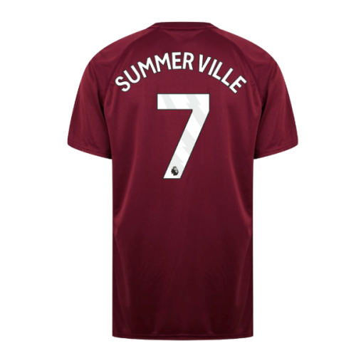 West Ham United Poly T-Shirt (Claret/Blue) (Summerville 7)