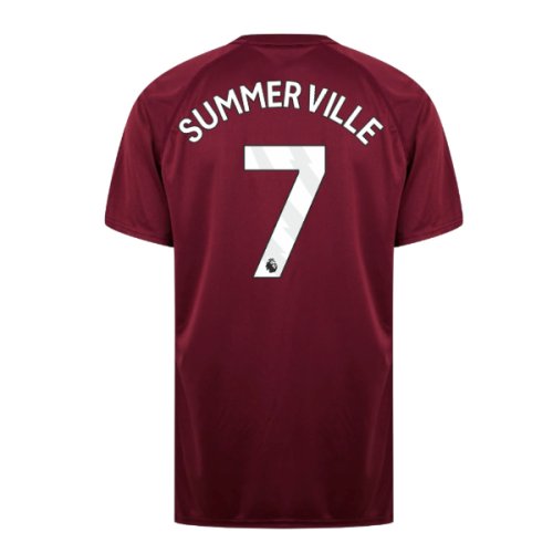 West Ham United Poly T-Shirt (Claret/Blue) (Summerville 7)