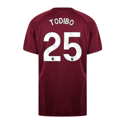 West Ham United Poly T-Shirt (Claret/Blue) (Todibo 25)