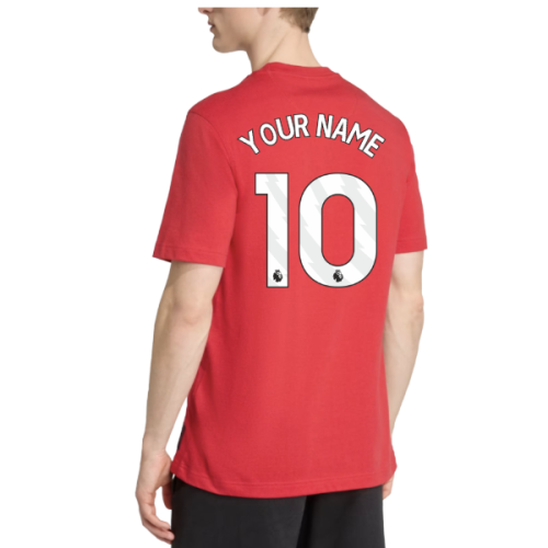 2025-2026 Man Utd US Tee (Red) (Your Name)