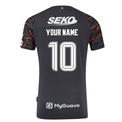 2025-2026 Rangers Away Goalkeeper Shirt (Black) (Your Name)