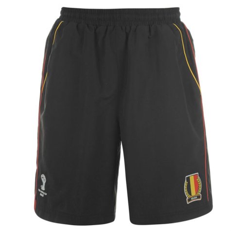 Belgium 2014 FIFA Woven Shorts (Black) - Kids