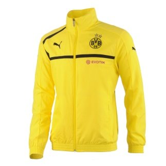 2012-13 Borussia Dortmund Woven Jacket (Yellow)