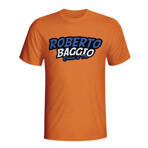 Roberto Baggio Comic Book T-shirt (orange) - Kids