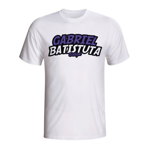 Gabriel Batistuta Comic Book T-shirt (white)