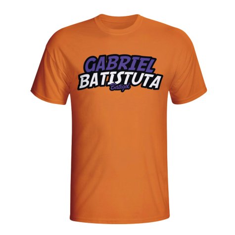 Gabriel Batistuta Comic Book T-shirt (orange) - Kids