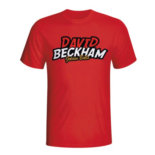 David Beckham Comic Book T-shirt (red)