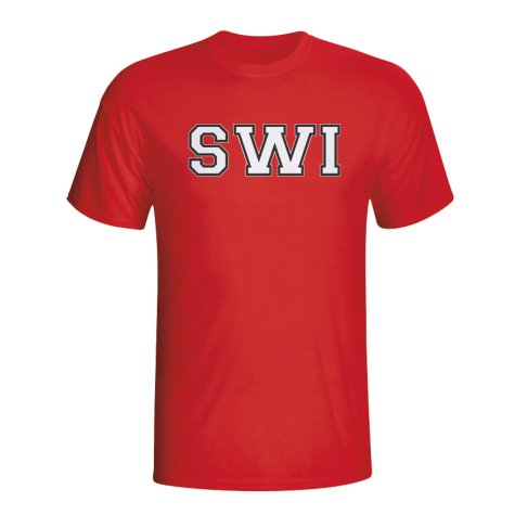 Switzerland Country Iso T-shirt (red)