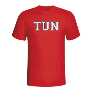 Tunisia Country Iso T-shirt (red) - Kids