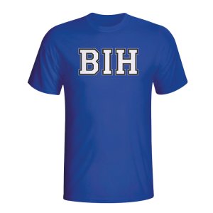 Bosnia Country Iso T-shirt (blue)