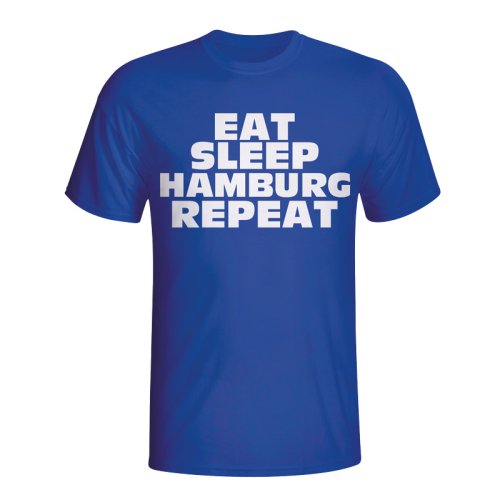 Eat Sleep Hamburg Repeat T-shirt (blue) - Kids