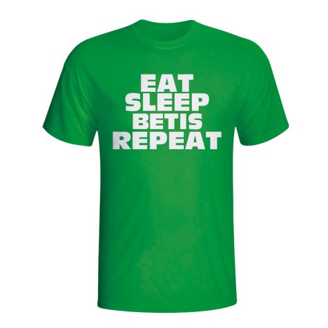 Eat Sleep Real Betis Repeat T-shirt (green)