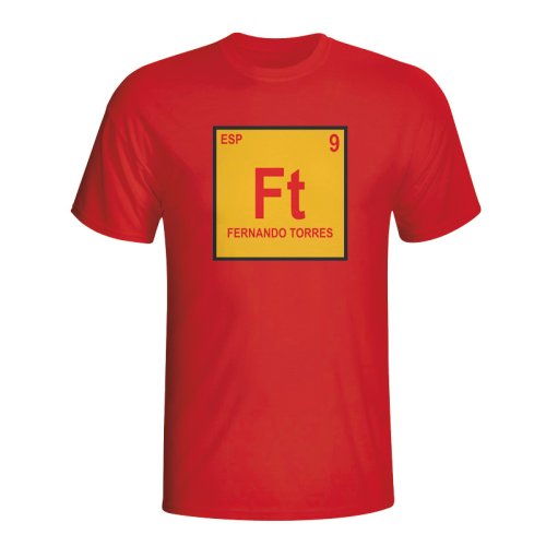 Fernando Torres Spain Periodic Table T-shirt (red) - Kids