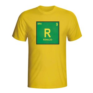 Ronaldo Brazil Periodic Table T-shirt (yellow) - Kids