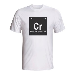 Cristiano Ronaldo Real Madrid Periodic Table T-shirt (white)