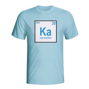 Kun Aguero Argentina Periodic Table T-shirt (sky Blue) - Kids