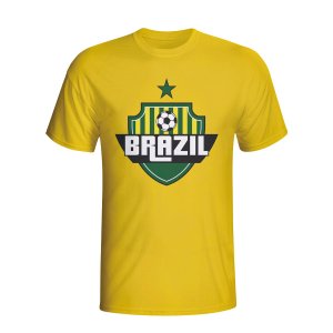 Brazil Country Logo T-shirt (yellow) - Kids