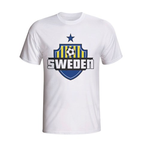 Sweden Country Logo T-shirt (white) - Kids