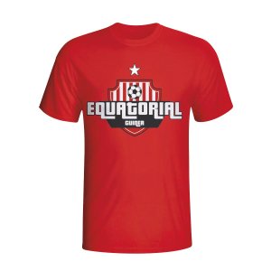 Equatorial Guinea Country Logo T-shirt (red) - Kids