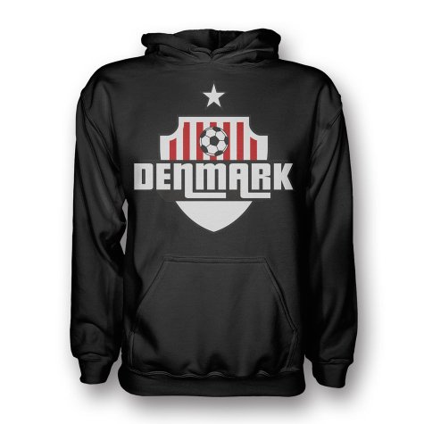 Denmark Country Logo Hoody (black) - Kids