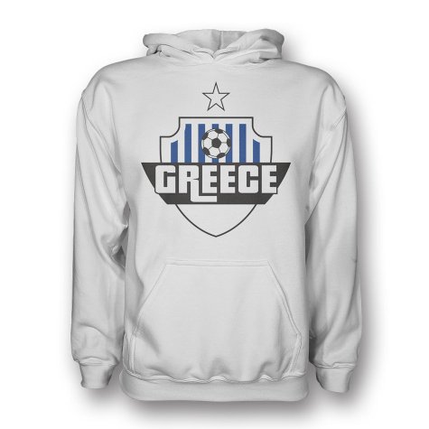 Greece Country Logo Hoody (white) - Kids