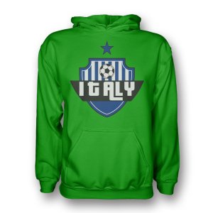 Italy Country Logo Hoody (green) - Kids