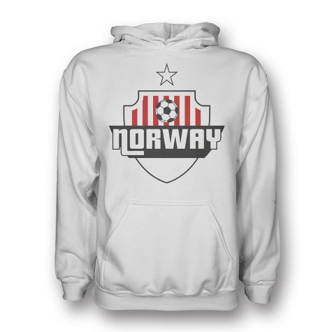 Norway Country Logo Hoody (white) - Kids