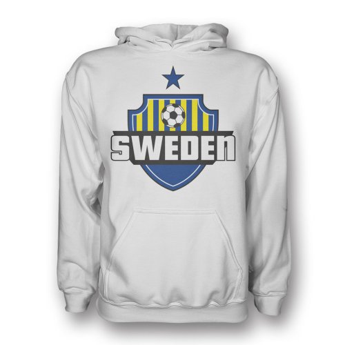 Sweden Country Logo Hoody (white) - Kids