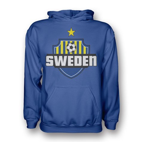 Sweden Country Logo Hoody (blue) - Kids